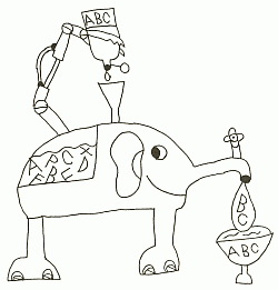 slon s abecedou